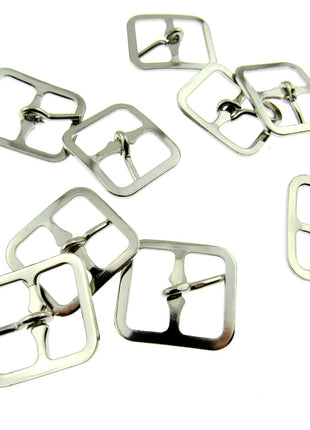 Pair of Silver Shoe or Kilt Buckles 16mm or 19mm - Pick Size & Quantity CX73
