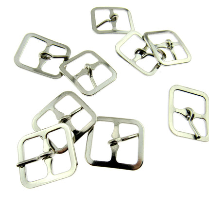 Pair of Silver Shoe or Kilt Buckles 16mm or 19mm - Pick Size & Quantity CX73
