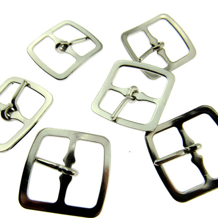 Pair of Silver Shoe or Kilt Buckles 16mm or 19mm - Pick Size & Quantity CX73