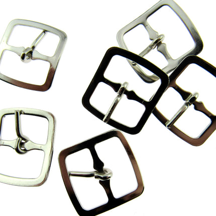 Pair of Silver Shoe or Kilt Buckles 16mm or 19mm - Pick Size & Quantity CX73