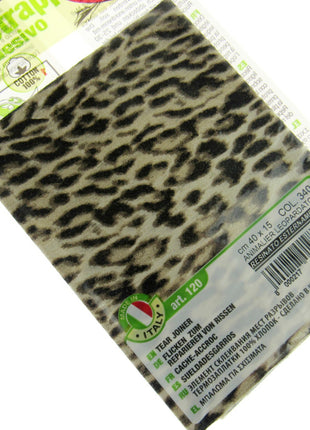 Iron-on Mending Repair Patch Fabric by Marbet - Snake Leopard Zebra -40cm x 15cm - ThreadandTrimmings