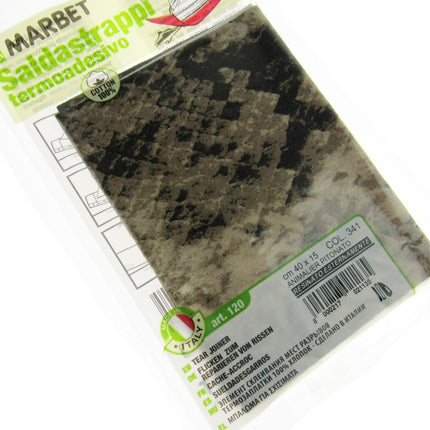 Iron-on Mending Repair Patch Fabric by Marbet - Snake Leopard Zebra -40cm x 15cm - ThreadandTrimmings