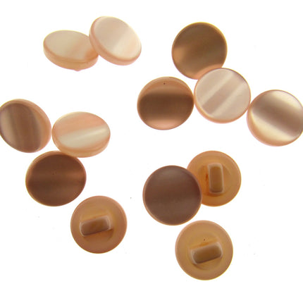 Small Round Pastel Rainbow Shank Buttons 13mm Choose from 9 Colour Ways CP6 - ThreadandTrimmings