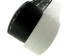 Heavy Fusible Slotted Waist Banding Interfacing - 80mm Wide - Black / White