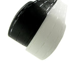 Iron On Fuse & Fold Slotted Waistbanding Interfacing - 80mm Wide - Black / White