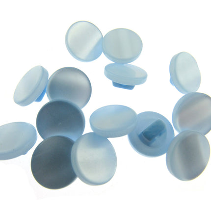 Small Round Pastel Rainbow Shank Buttons 13mm Choose from 9 Colour Ways CP6 - ThreadandTrimmings