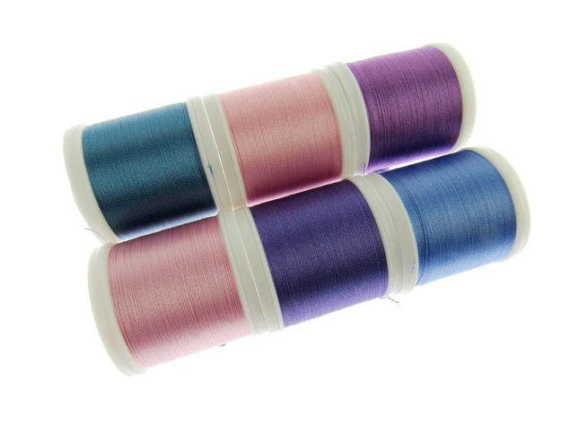Madeira Polyneon Embroidery Thread Mix - 400m Reels x 6 - Unicorn Colour Mix - ThreadandTrimmings