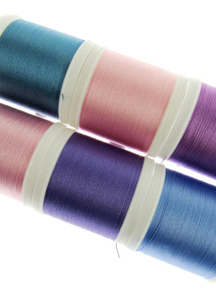 Madeira Polyneon Embroidery Thread Mix - 400m Reels x 6 - Unicorn Colour Mix - ThreadandTrimmings