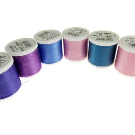 Madeira Polyneon Embroidery Thread Mix - 400m Reels x 6 - Unicorn Colour Mix - ThreadandTrimmings