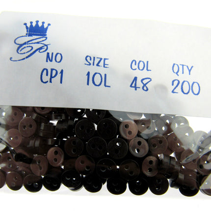 Mini Doll Buttons Dolly Soft Toy Clothes 6mm Micro Buttons 200pc Pack 22 Cols