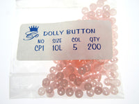 Round Mini Baby Doll Buttons - 6mm - 200 Button Packs - 22 Colours - CP1