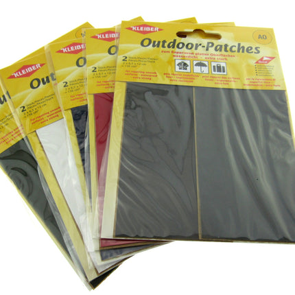 Outdoor Self Adhesive Patches - 2 x Patches (6.5cm x 12cm) - Trim to Size - K432 - ThreadandTrimmings