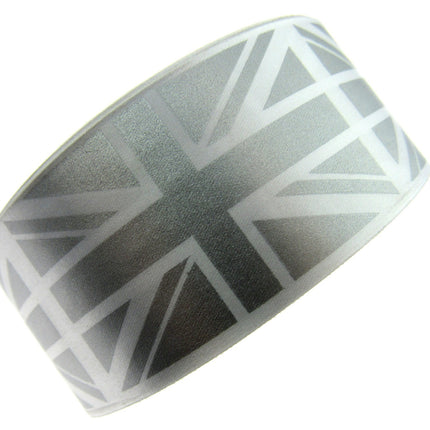 ** 3m x UNION JACK RIBBON GOLD or SILVER - 38mm - ThreadandTrimmings