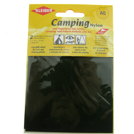 Camping Patches - Nylon / Self Adhesive- (2 x 10 x 12cm = 240cm sq) - Tents K48
