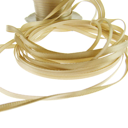 Thin Satin Ribbon - 10 Meter Lengths - Big Colour Range -3mm Double Faced Ribbon - ThreadandTrimmings