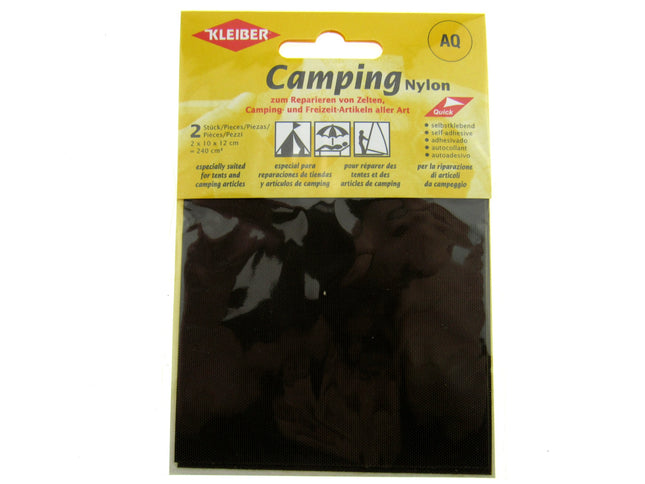 Camping Patches - Nylon / Self Adhesive- (2 x 10 x 12cm = 240cm sq) - Tents K48