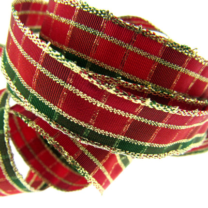 Wired Regal Plaid Ribbon - ThreadandTrimmings