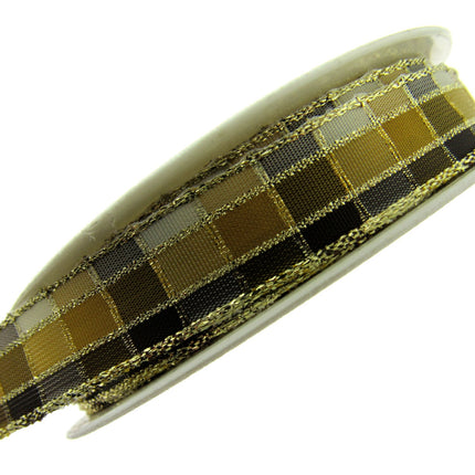 Wired Regal Plaid Ribbon - ThreadandTrimmings