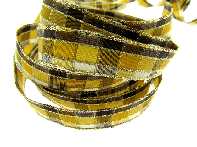 Wired Regal Plaid Ribbon - ThreadandTrimmings