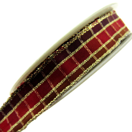 Wired Regal Plaid Ribbon - ThreadandTrimmings
