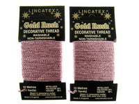 Decorative Metallic Glitter Embroidery Thread - 2 x 10m Packs (20m) - Lincatex