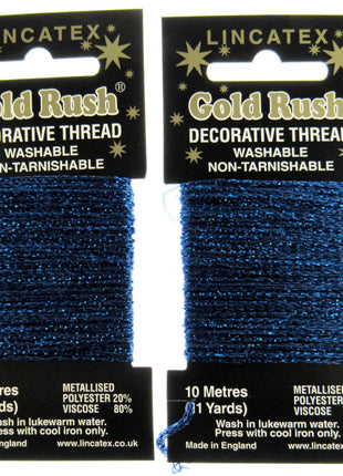 Decorative Metallic Glitter Embroidery Thread - 2 x 10m Packs (20m) - Lincatex