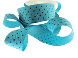 Polka Dot Grosgrain Ribbon - Spotted Ribbon - 12 Great Colours - 22mm Wide 53759