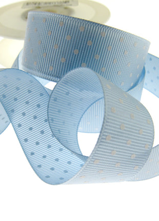 Polka Dot Grosgrain Ribbon Spotty Ribbon 12 Great Colours 22mm Wide 53759 - ThreadandTrimmings
