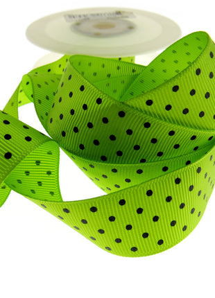 Polka Dot Grosgrain Ribbon Spotty Ribbon 12 Great Colours 22mm Wide 53759 - ThreadandTrimmings