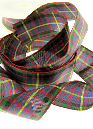 Scottish Tartan Ribbon Black Watch, Cameron, Buchanan, Mackenzie, Dress Stuart - ThreadandTrimmings