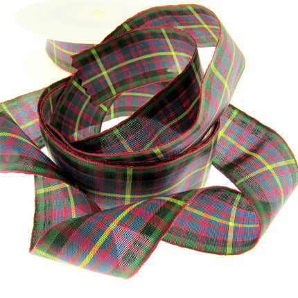 Scottish Tartan Ribbon Black Watch, Cameron, Buchanan, Mackenzie, Dress Stuart - ThreadandTrimmings