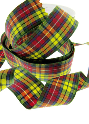 Scottish Tartan Ribbon Black Watch, Cameron, Buchanan, Mackenzie, Dress Stuart - ThreadandTrimmings