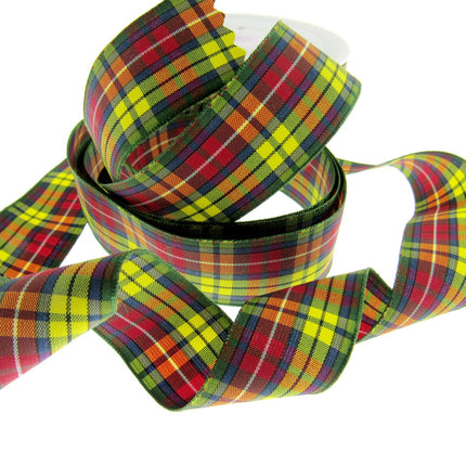 Scottish Tartan Ribbon Black Watch, Cameron, Buchanan, Mackenzie, Dress Stuart - ThreadandTrimmings