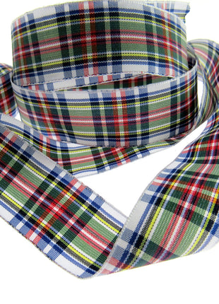 Scottish Tartan Ribbon Black Watch, Cameron, Buchanan, Mackenzie, Dress Stuart - ThreadandTrimmings