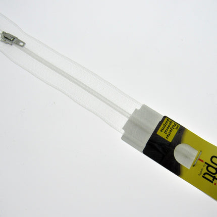 TRANSPARENT CLOSED END ZIP with METAL PULLER 4" 5" 6" 7" 8" 9" - ThreadandTrimmings