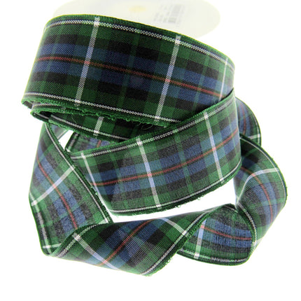 Scottish Tartan Ribbon Black Watch, Cameron, Buchanan, Mackenzie, Dress Stuart - ThreadandTrimmings