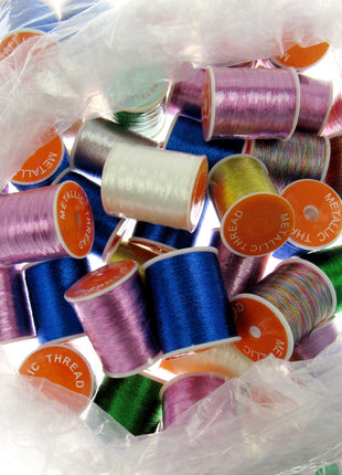 Metallic Embroidery Thread - Job Lot Clearance - Budget Metallic Thread - 2 Lots - ThreadandTrimmings