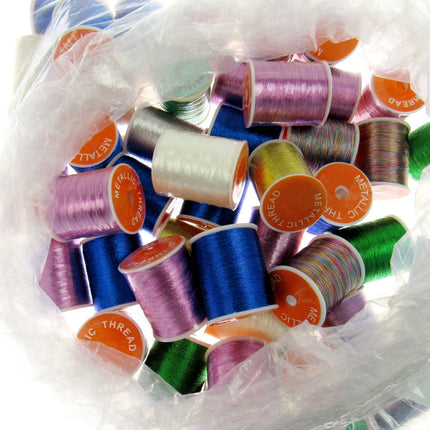 Metallic Embroidery Thread - Job Lot Clearance - Budget Metallic Thread - 2 Lots - ThreadandTrimmings