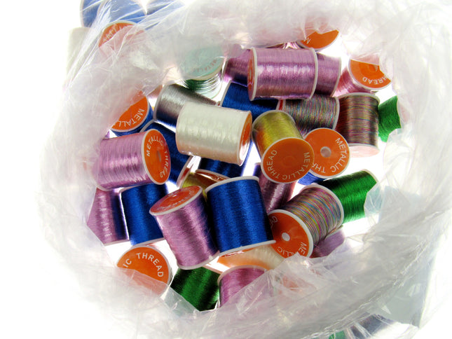 Metallic Embroidery Thread - Job Lot Clearance - Budget Metallic Thread - 2 Lots - ThreadandTrimmings