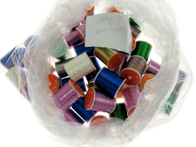 Metallic Embroidery Thread - Job Lot Clearance - Budget Metallic Thread - 2 Lots - ThreadandTrimmings