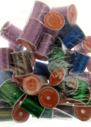 Metallic Embroidery Thread - Job Lot Clearance - Budget Metallic Thread - 2 Lots - ThreadandTrimmings