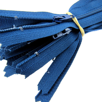 YKK Nylon Zips Closed End Autolock Zips 12", 14" & 16" Choose From 32 Colours - ThreadandTrimmings