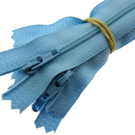 YKK Nylon Zips Closed End Autolock Zips 12", 14" & 16" Choose From 32 Colours - ThreadandTrimmings