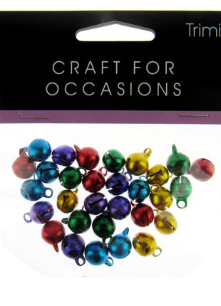 Assorted Christmas Jingle Bells Packs of 30 Pieces 10mm/12mm Trimits