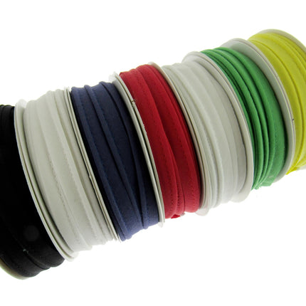 Bias Cotton Piping Cord Insertion Trim with Flange 7 Colours Choose Pack Size - ThreadandTrimmings