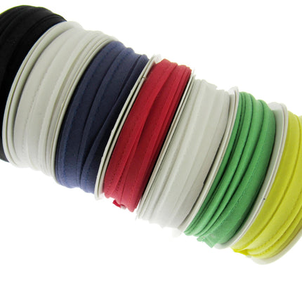 Bias Cotton Piping Cord Insertion Trim with Flange 7 Colours Choose Pack Size - ThreadandTrimmings