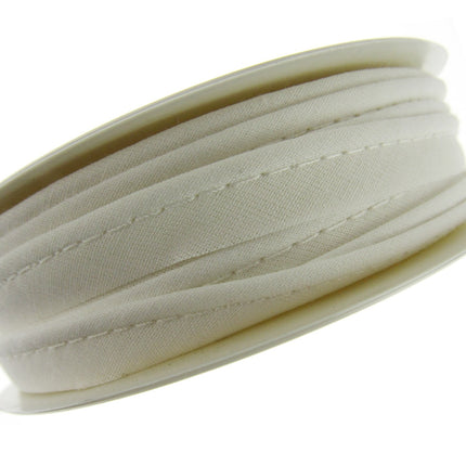 Bias Cotton Piping Cord Insertion Trim with Flange 7 Colours Choose Pack Size - ThreadandTrimmings