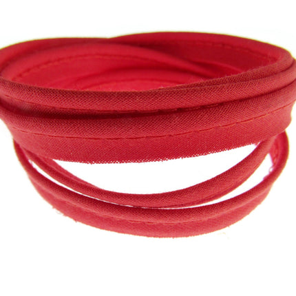 Bias Cotton Piping Cord Insertion Trim with Flange 7 Colours Choose Pack Size - ThreadandTrimmings