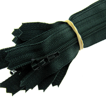 YKK Nylon Zips Closed End Autolock Zips 12", 14" & 16" Choose From 32 Colours - ThreadandTrimmings