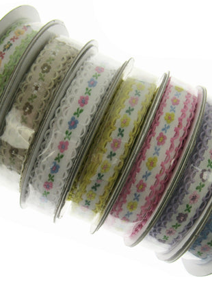 Daisy Ribbon Braid With Picot Edge - 12mm Wide - Pretty, Cute & Elegant
